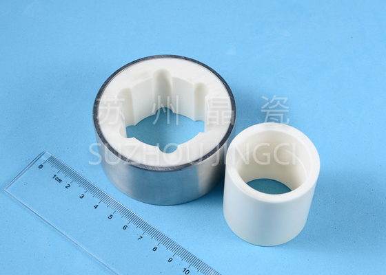 Bộ phận chống rỉ nhôm Alumina Xử lý nước thải bằng thép không rỉ Xử lý tay áo gốm Alumina