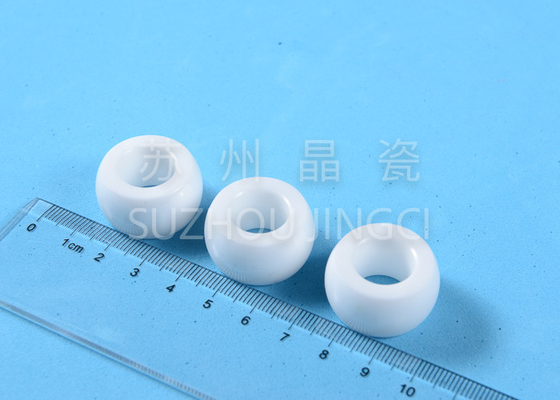 Các bộ phận gốm Alumina chống gỉ, các bộ phận cấu trúc hình cầu Trắng Zirconia Chống mài mòn